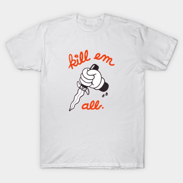 Kill'em All Medium Print T-Shirt by Peter Ricq